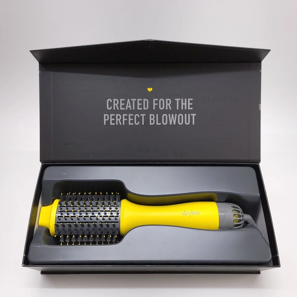 Drybar The Double Shot Oval Blow-Dryer Brush Yellow 1100W Professional Styler